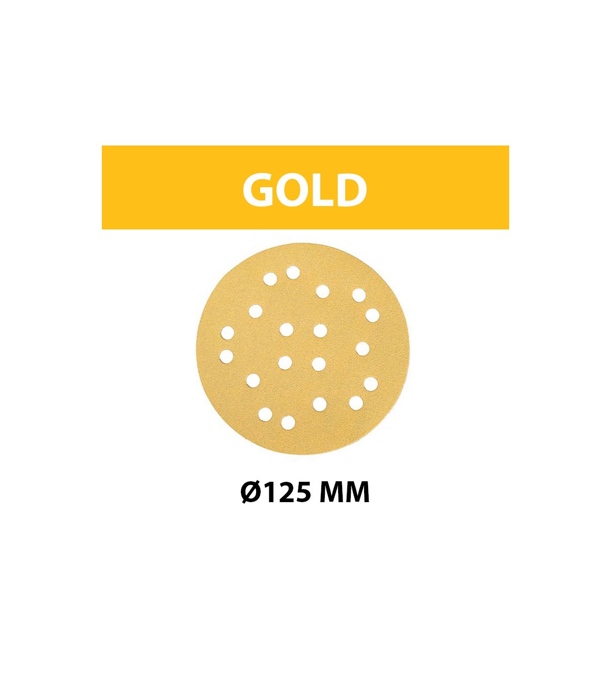 Disque abrasif MIRKA GOLD Ø 125 mm 19 Trous