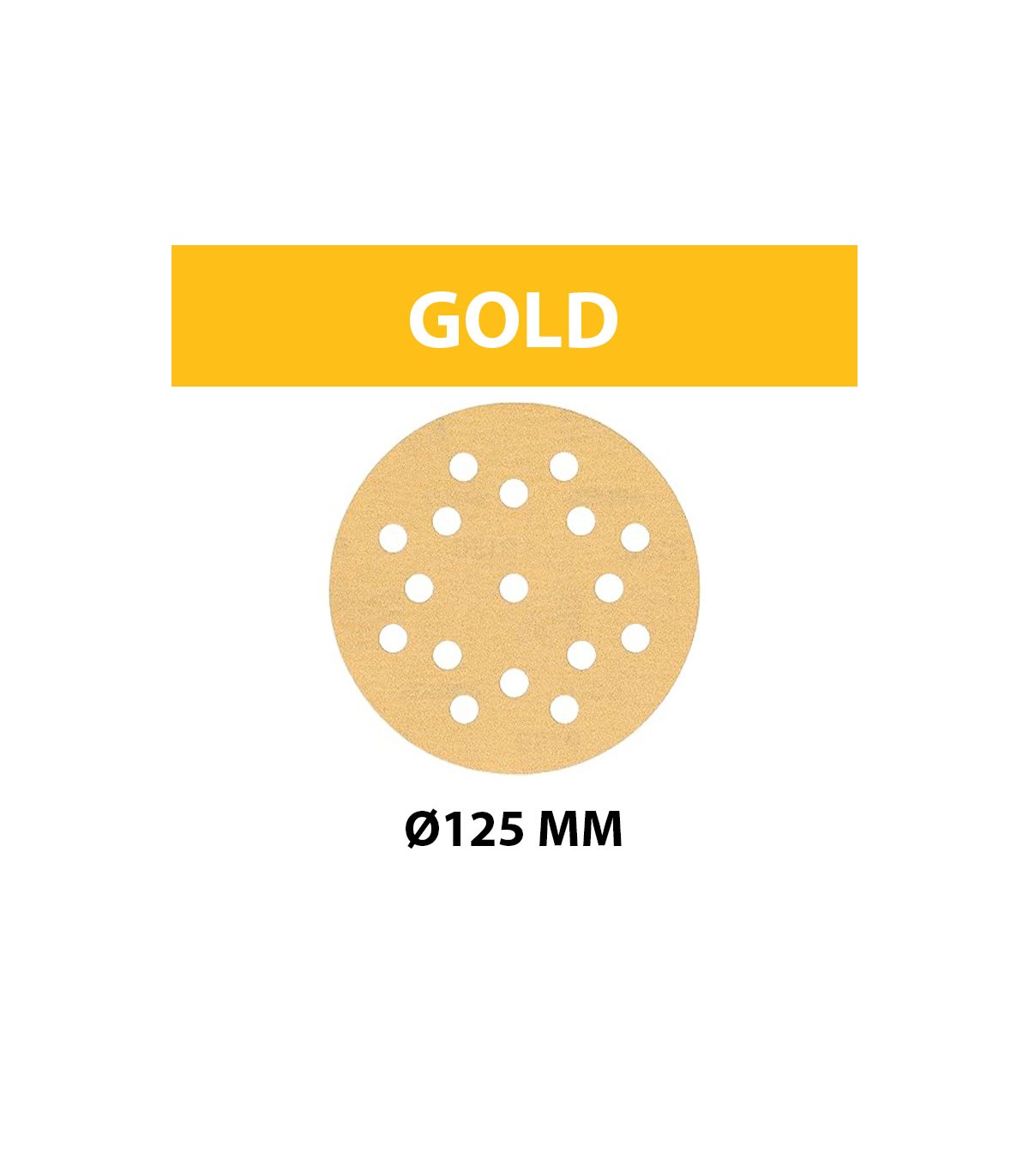 Disque abrasif MIRKA GOLD Ø 125 mm 17 Trous