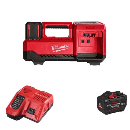 Compresseur 18V M18 BI-0 + 1 batterie FB 12 Ah + chargeur M12-18 FC MILWAUKEE