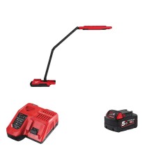 Éclairage de maintenance 18V M18 ABL-0 + 1 batterie 18V 5 Ah + 1 chargeur M12-18FC MILWAUKEE