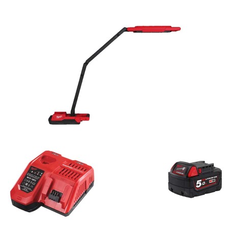Éclairage de maintenance 18V M18 ABL-0 + 1 batterie 18V 5 Ah + 1 chargeur M12-18FC MILWAUKEE