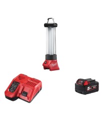 Lanterne de chantier LED M18 LL-0 + 1 batterie 5 Ah + chargeur M12-18 FC MILWAUKEE