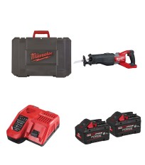 Scie sabre 18V M18 FSX-0C + 2 batteries FB 8 Ah + chargeur M12-18 FC MILWAUKEE