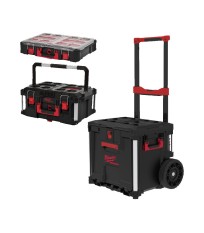 Packout 3 pièces trolley + coffret large + organisateur Milwaukee