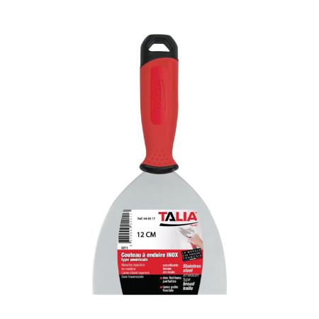 Couteau de peintre à enduire type américain INOX 12CM TALIAPLAST