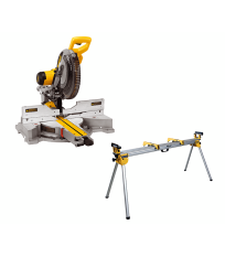 Scie à onglet radiale Ø305 mm DWS780-QS + Piètement DE7023-XJ DEWALT