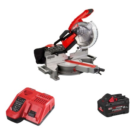 Scie à onglet radiale Ø254 mm 18V M18 FMS254-0 + 1 batterie Forge 18V 8 Ah + chargeur M12-18 FC MILWAUKEE