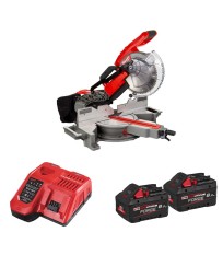 Scie à onglet radiale Ø254 mm 18V M18 FMS254-0 + 2 batteries Forge 18V 8 Ah + chargeur M12-18 FC  MILWAUKEE
