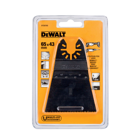 Lame 65x43mm BiM pour multi-cutter Bois DEWALT