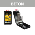 Coffret 7 forets béton ROCKFASTER SDS-Plus Ø6-12 mm DIAGER