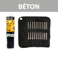 Trousse 10 forets béton ROCKFASTER SDS-Plus Ø6-14 mm DIAGER