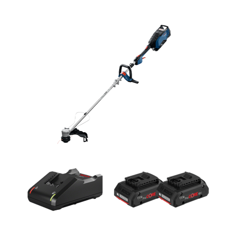 Coupe-bordures GRT 18V-40 + 2 batteries GBA 18V 4 Ah + Chargeur GAL 18V-40 BOSCH