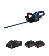 Taille haie sans fil GHE 18V-50 (II) + 2 Batteries Procore 18V 4 Ah + Chargeur GAL 18V-40 BOSCH