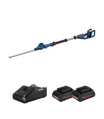 Taille haies sur perche GHE 18V-50 TP + 2 Batteries Procore 18V 4 Ah + Chargeur GAL 18V-40 BOSCH