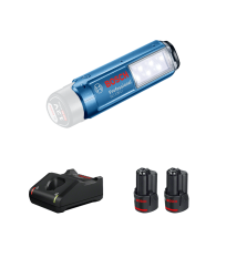 Lampe GLI 12V-300 + 2 batteries 12V 3 Ah + Chargeur GAL 12V-40 BOSCH