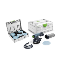 Ponceuse excentrique hybride Ø125 mm 18V ETSC 125-Basic + Systainer de 100 abrasifs FESTOOL