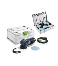 Ponceuse Ø125 mm RO 125 FEQ-Plus ROTEX + 1 systainer de 100 abrasifs FESTOOL