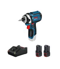 Perceuse-visseuse GDR 12V-105 + 2 batteries 12V 3 Ah + chargeur GAL 12V-40 BOSCH