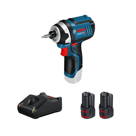 Perceuse-visseuse GDR 12V-105 + 2 batteries 12V 3 Ah + chargeur GAL 12V-40 BOSCH
