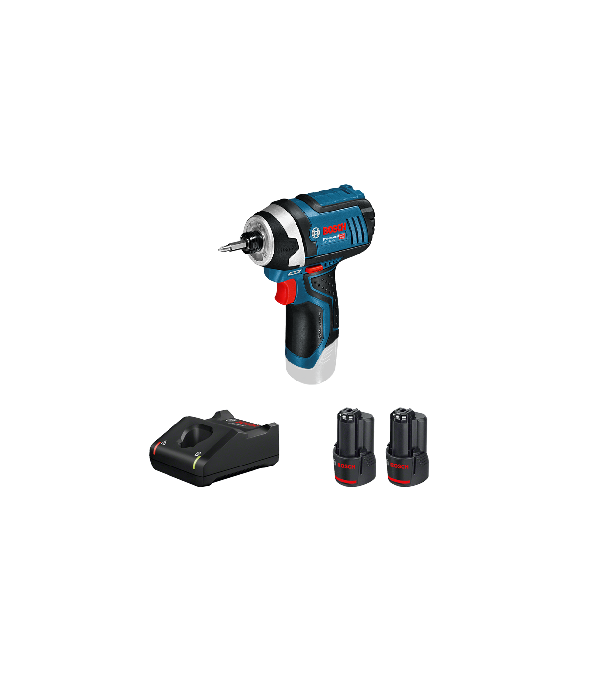 Perceuse-visseuse GDR 12V-105 + 2 batteries 12V 3 Ah + chargeur GAL 12V-40 BOSCH