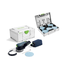 Ponceuse excentrique hybride Ø125 mm 18V ETSC 2 125-Basic + Systainer de 100 abrasifs FESTOOL
