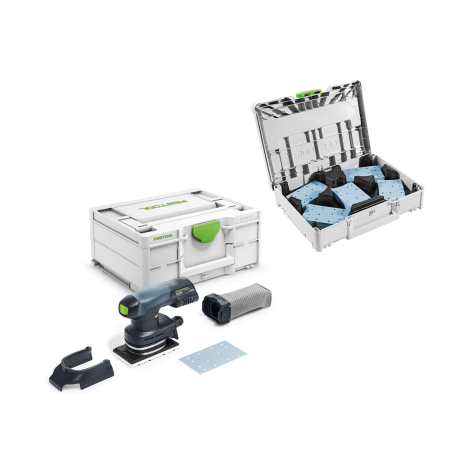 Ponceuse vibrante hybride 18V RTSC 400-Basic + systainer de 100 abrasifs FESTOOL