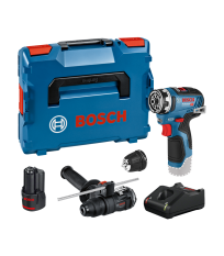Perceuse-visseuse GSR 12V-35 FC + Embout perforateur GFA 12-H + 1 batterie 12V 3 Ah + chargeur GAL 12V-40 BOSCH