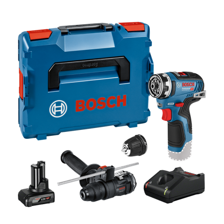 Perceuse-visseuse GSR 12V-35 FC + Embout perforateur GFA 12-H + 1 batterie 12V 6 Ah + chargeur GAL 12V-40 BOSCH