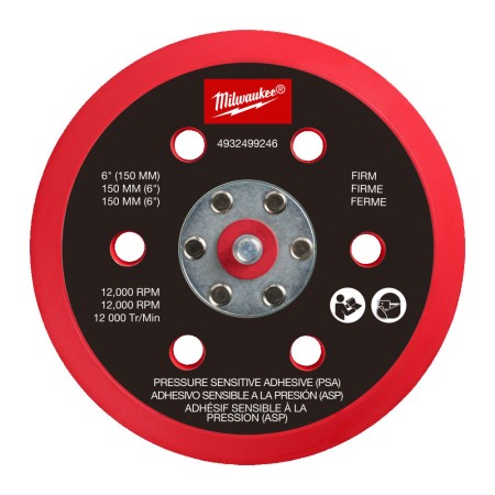 Plateau de support pour ponceuse orbitale aléatoire M12 FUEL™ 150 mm Doux et PSA MILWAUKEE