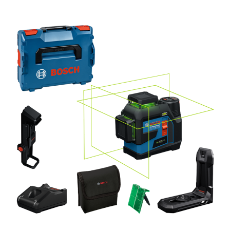 Laser lignes vert 360° Pile/batterie GLL 12V-100-33 CG BOSCH
