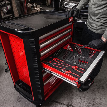 Servante équipée 7 tiroirs 78CM TOOLGUARD 206 outils MILWAUKEE