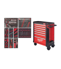 Servante équipée 7 tiroirs 78CM TOOLGUARD 206 outils MILWAUKEE