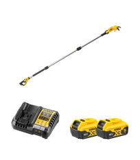 Sécateur sur perche XR 18V DCMPP569N-XJ + 2 batteries 18V 5 Ah + chargeur DCB1104-QW DEWALT