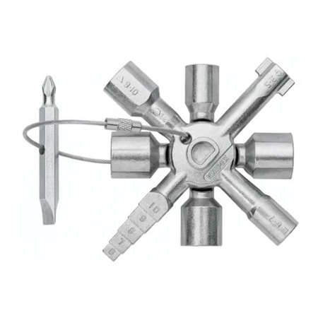 Clé universelle pour armoires 92MM KNIPEX