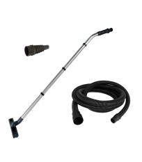 Tuyau d'aspiration antistatique Ø27mm x 4m + adaptateur universel + kit de nettoyage MIRKA