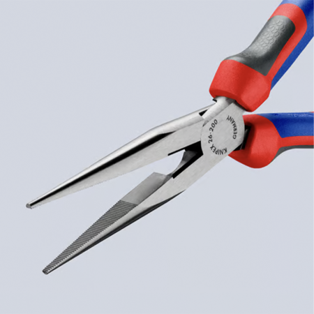 Pince a bec demi-ronde avec tranchant 200MM KNIPEX