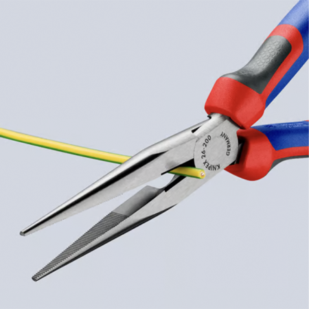 Pince a bec demi-ronde avec tranchant 200MM KNIPEX