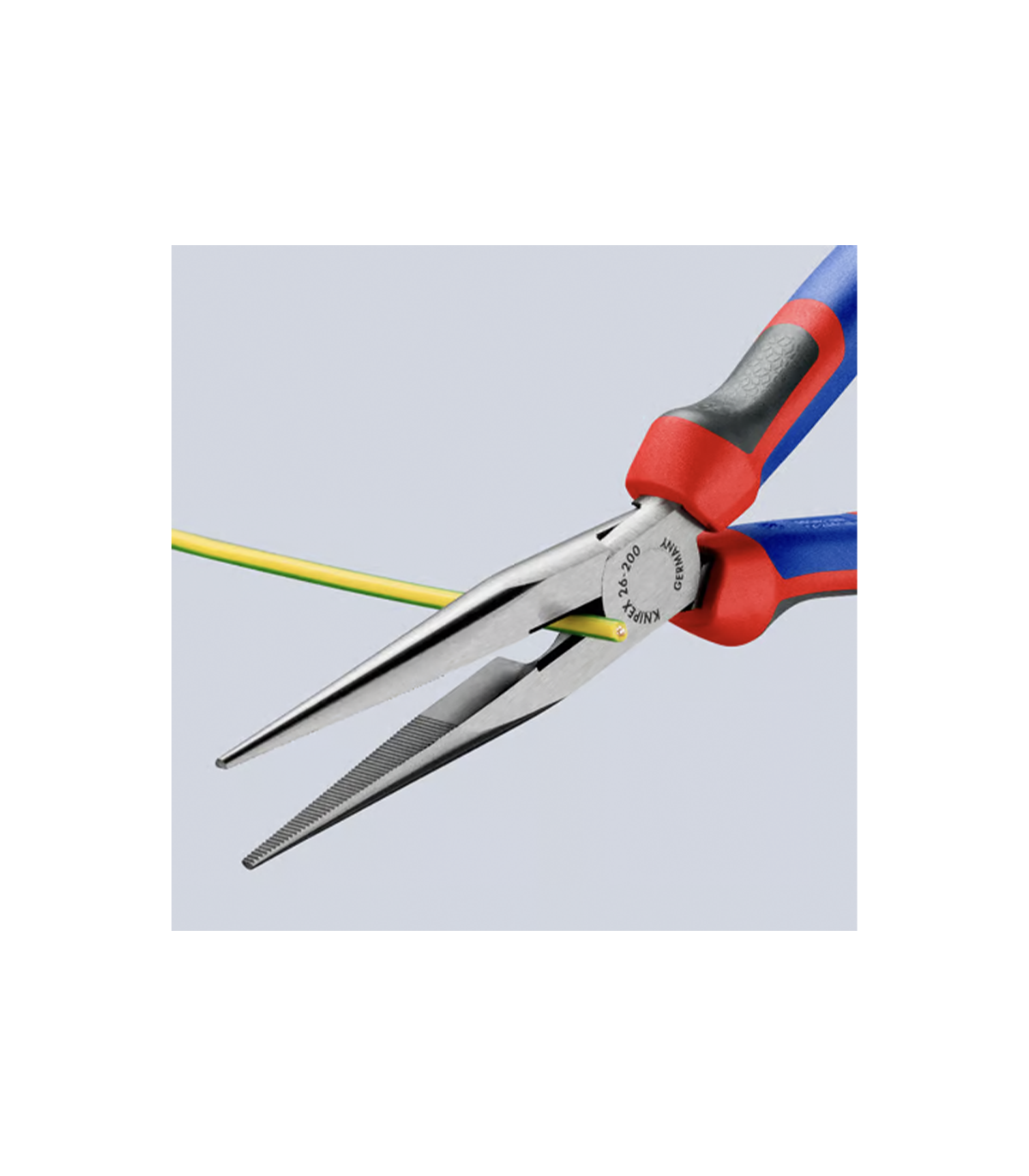 Pince a bec demi-ronde avec tranchant 200MM KNIPEX