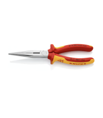 Pince à bec demi-ronde avec tranchant chromé KNIPEX