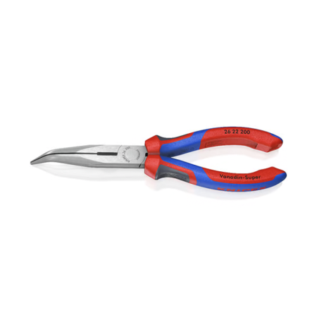 Pince à bec coudé 40° 1/2 avec tranchant KNIPEX