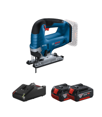 Scie sauteuse GST 18V-125 B + 2 batteries GBA 18V 4 Ah + Chargeur GAL 18V-40 BOSCH