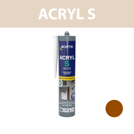 Mastic d'étanchéité "ACRYL S A550" Brun 310ml BOSTIK