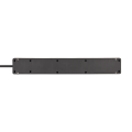 Multiprise Bermounta 6 Prises 3m noir avec interrupteur Bennenstuhl