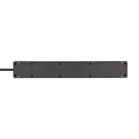 Multiprise Bermounta 6 Prises 3m noir avec interrupteur Bennenstuhl