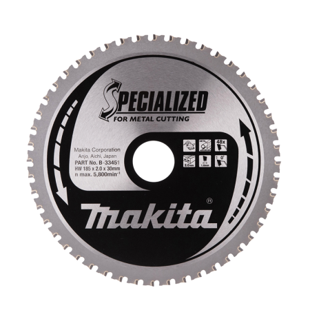 Lame de scie circulaire Specialized T.C.T Métal Ø185 mm MAKITA