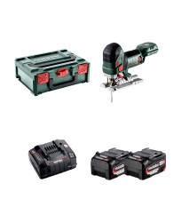 Scie sauteuse 18V STA 18 LTX 150 BL + 2 batteries 18V 5,2 Ah + 1 chargeur ASC 145 METABO