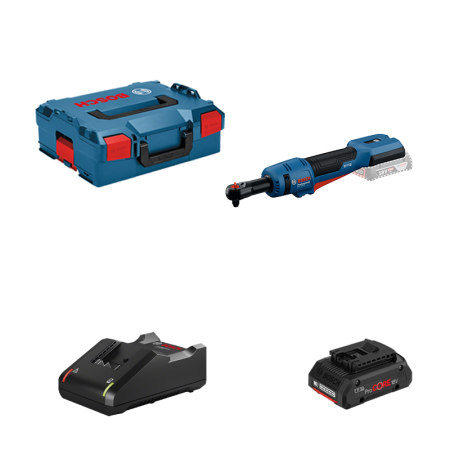 Clé à cliquet GRC 18V-60 + 1 batterie ProCore 18V 4 Ah + 1 Chargeur GAL 18V-40 BOSCH