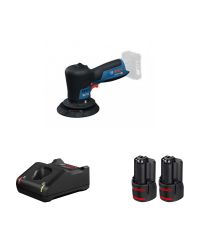 Polisseuse Ø125 mm GPX 12V-125 + 2 batteries 12V 3 Ah + 1 chargeur GAL 12V-40 BOSCH
