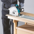 Scie plongeante Ø165 mm 2 x 18V DSP601ZU + 2 batteries BL1850B 18V 5 Ah + chargeur double DC18RD MAKITA