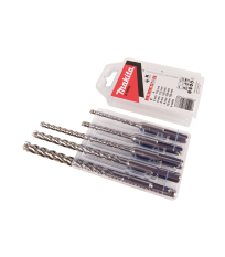 Coffret de 5 forets SDS PLUS 4 taillants TCT NEMESIS II MAKITA